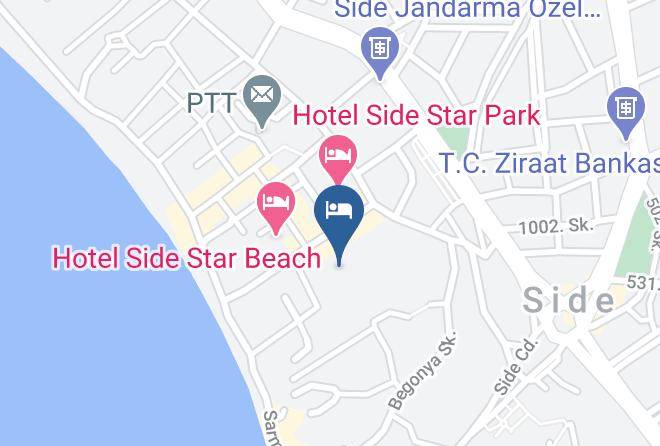 Manavgat - Sun Club Hotel Side Maps