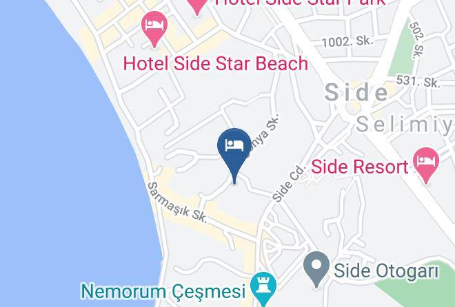Manavgat - Side Temple Hotel Maps