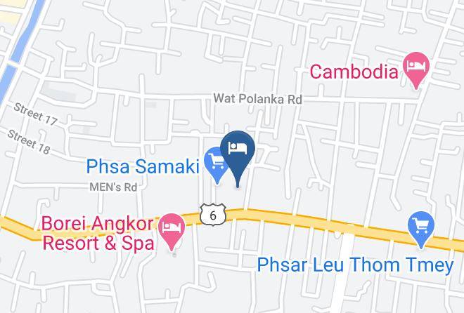 Siem Reap Town Hotel Karte - Siem Reap - Siem Reab Town