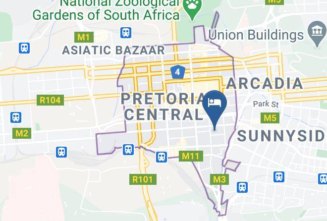 City Of Tshwane - Sierra Burgers Park Hotel Maps