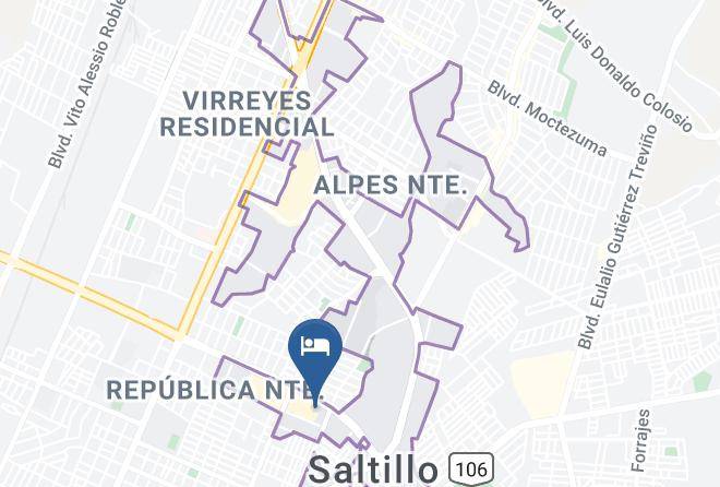 Sierra Escondida Oficinas Map