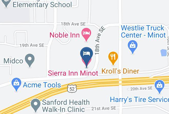 Sierra Inn Minot Map