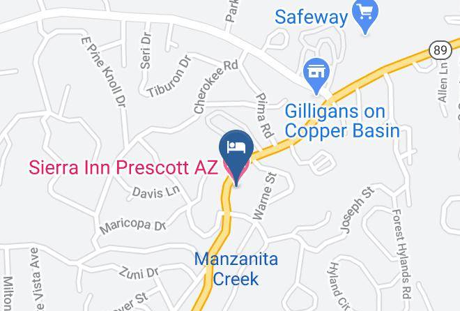 Sierra Inn Prescott Az Map