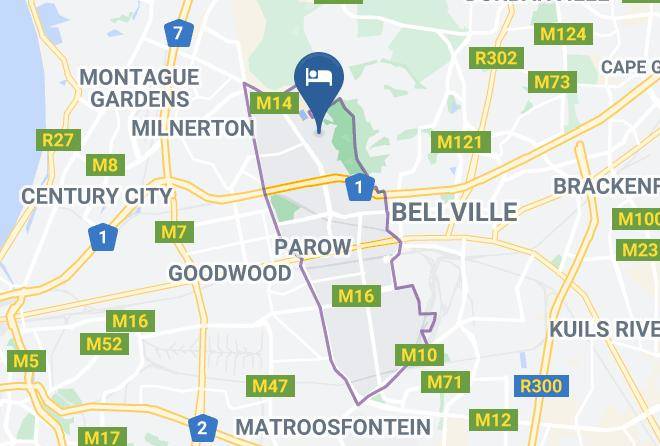City Of Cape Town - Siesta Lodge B&b Maps