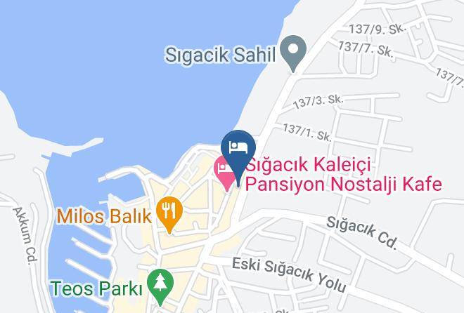 Seferihisar - Sigacik Antik Hotel Maps