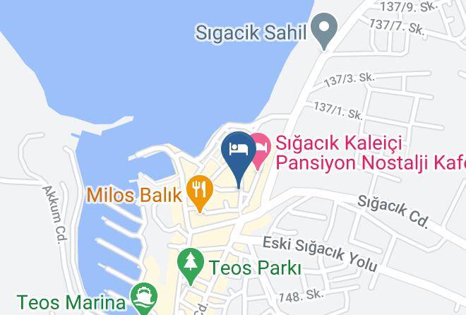 Seferihisar - Sigacik Gardenya Butik Otel Maps