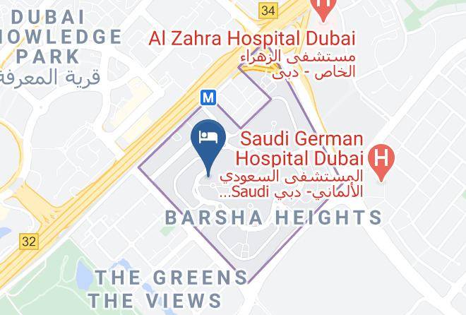 Dubai - Signature 1 Hotels Tecom Maps