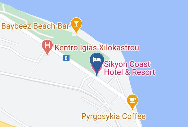 Korinthia - Sikyon Coast Hotel & Resort Maps