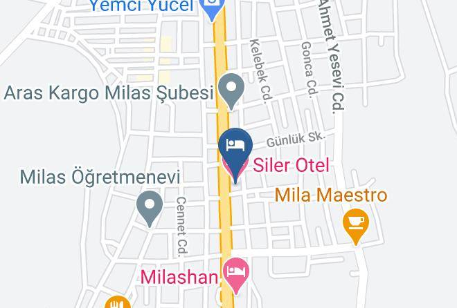 Milas - Siler Otel Maps