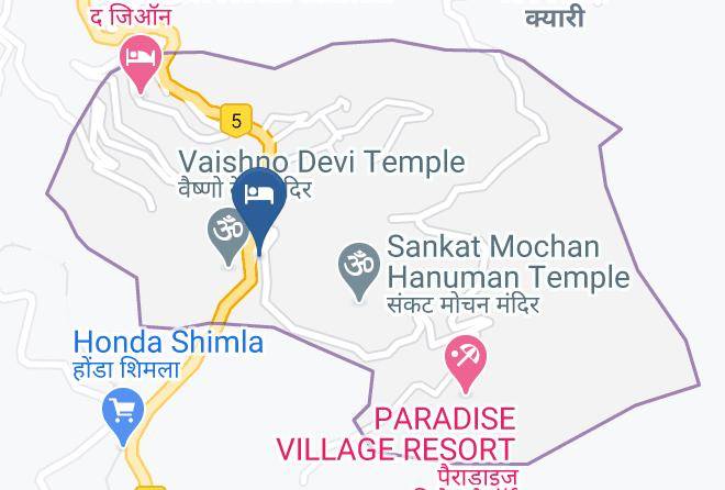 Shimla - Silicon Inn Shimla Maps