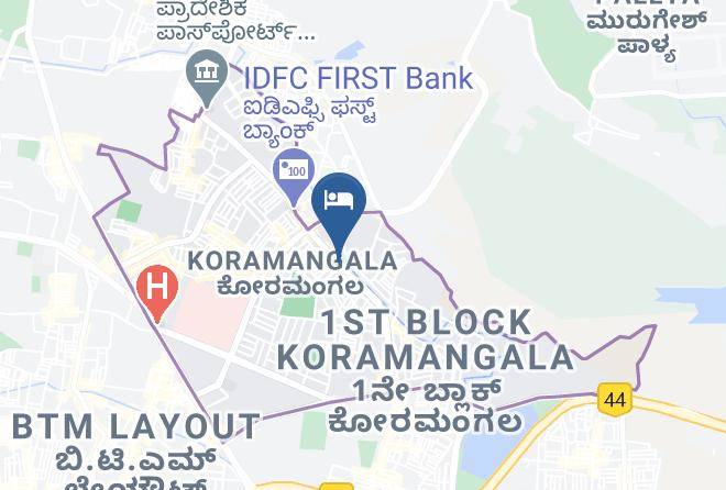 Bengaluru - Silicrest Hotel Maps
