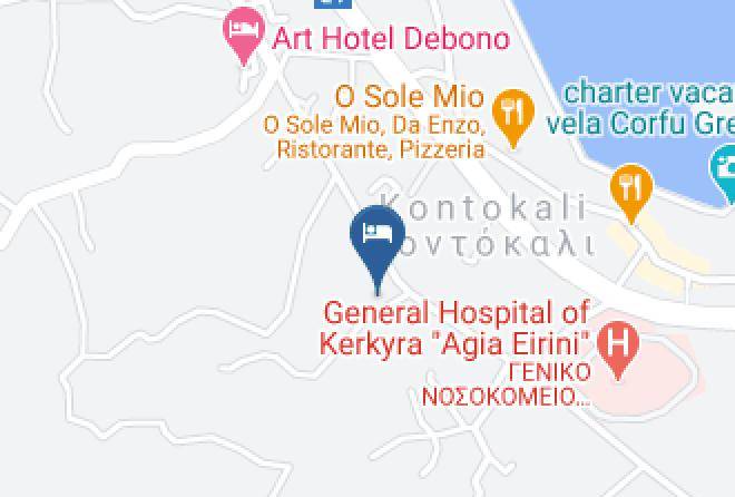 Kerkira - Silver Bay Hotel Across Hotels & Resorts Maps