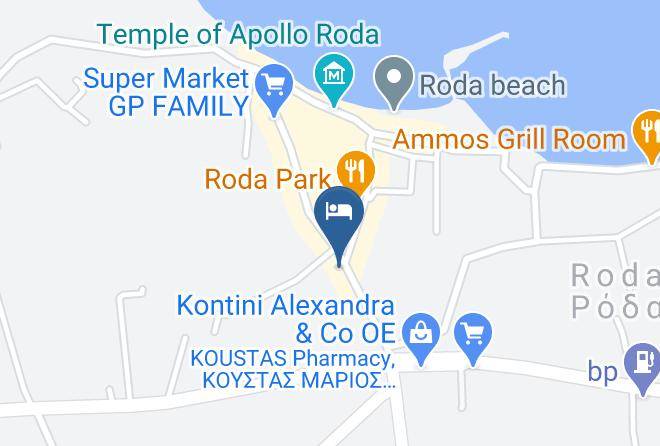 Kerkira - Silver Beach Hotel Maps