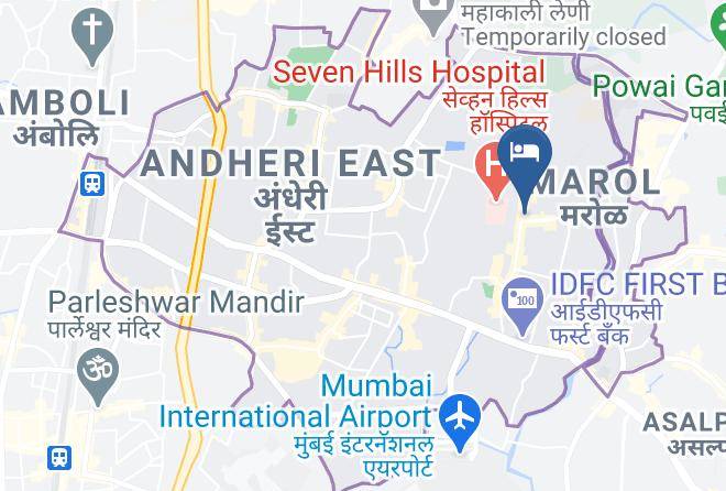 Mumbai - Silver Cloud Hotel Maps