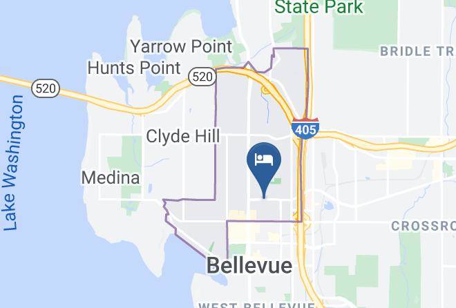 King - Silver Cloud Inn Bellevue Downtown Maps