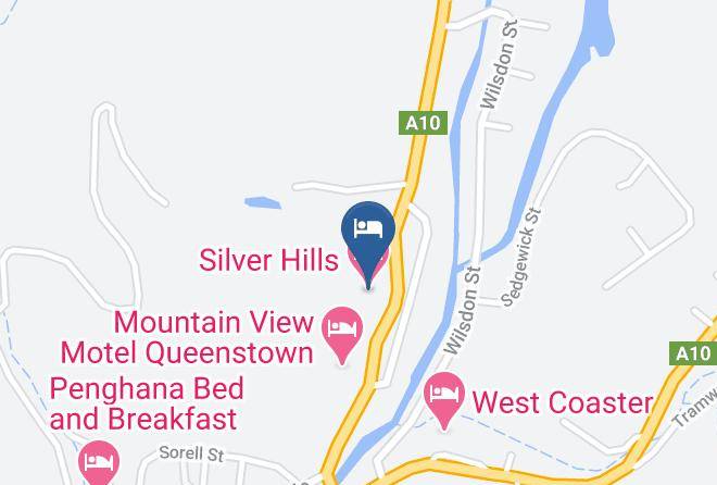 West Coast - Silver Hills Motel Maps