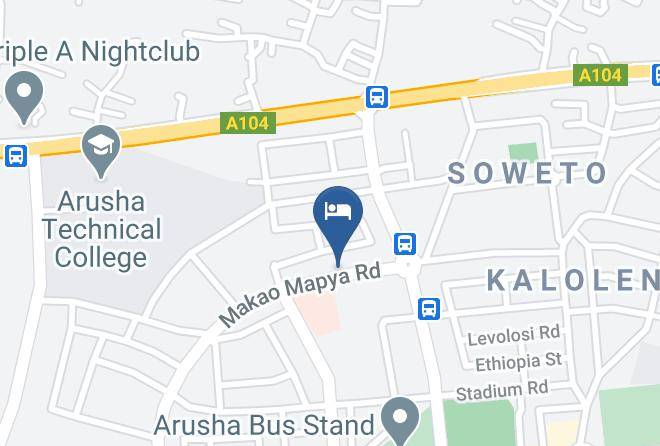 Arusha - Silver Palm Hotel Maps