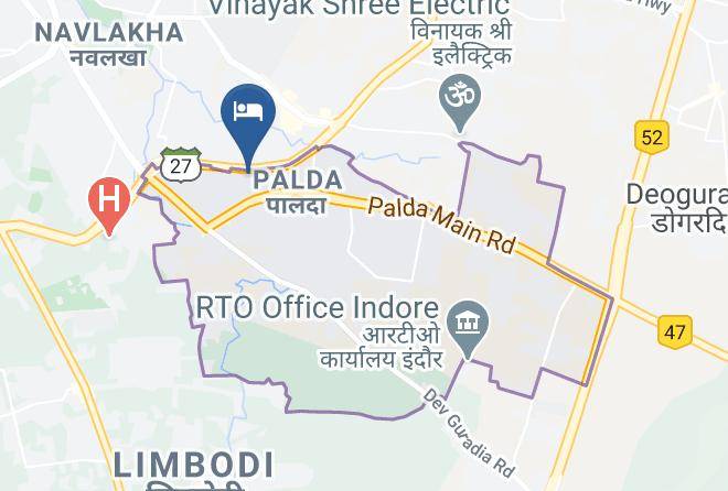 Silverkey Executive Stays 60501 Babul Nagar Map - Madhya Pradesh - Indore
