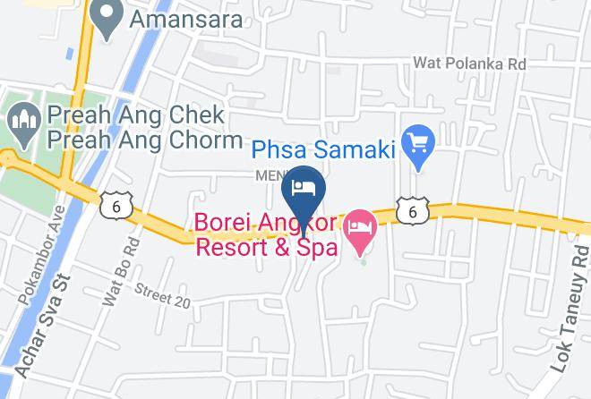 Sim Po Guest House Karte - Siem Reap - Siem Reab Town