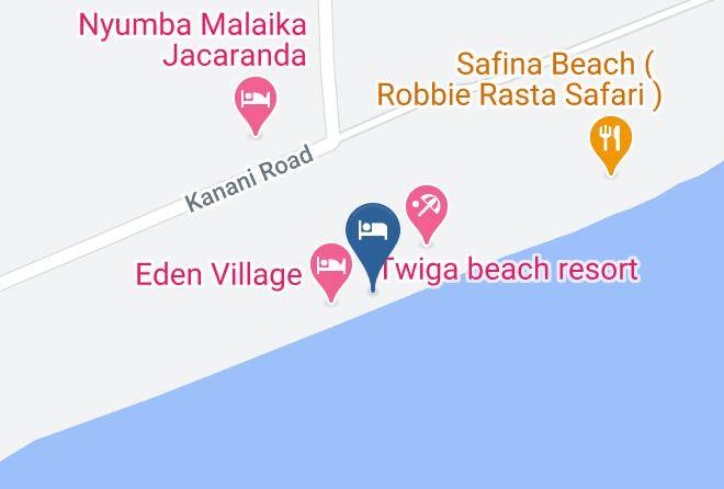 Kilifi - Simba Wa Kale Luxury Suites & Beach Maps