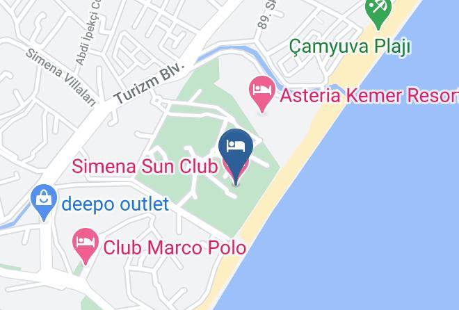 Antalya - Simena Sun Club Maps