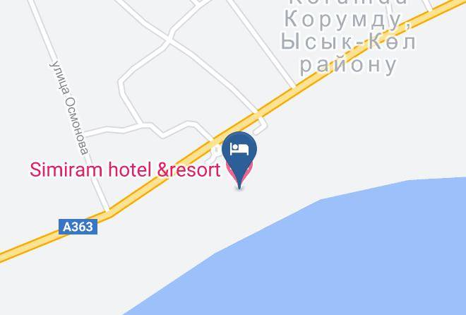 Ysyk Kol Region - Simiram Hotel &resort Maps