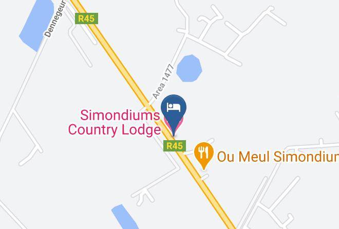 Simondiums Country Lodge Map - Western Cape - Cape Winelands