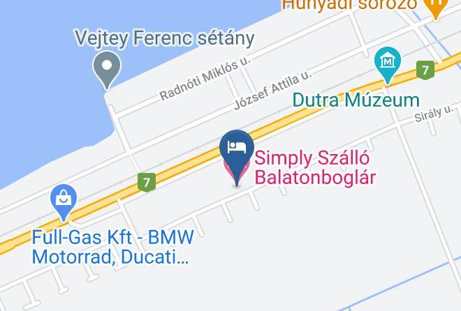 Simply Szallo Balatonboglar Map