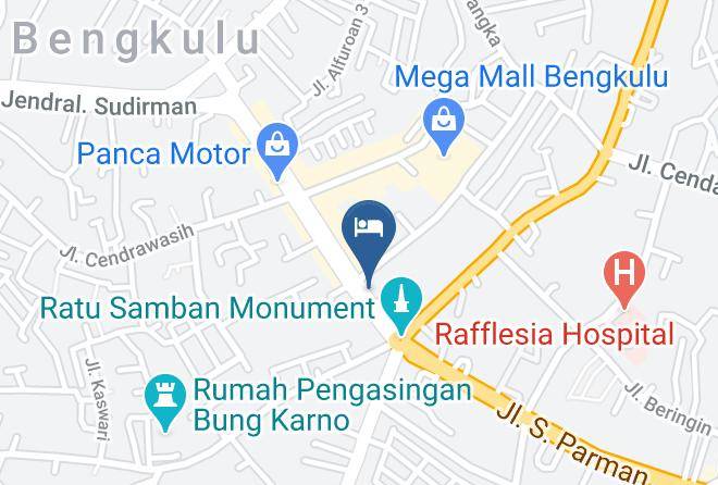 Kota Bengkulu - Sinar Sport Hotel Maps
