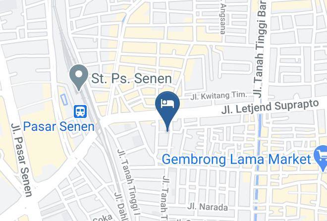 Central Jakarta - Sinar Terang Kost Maps