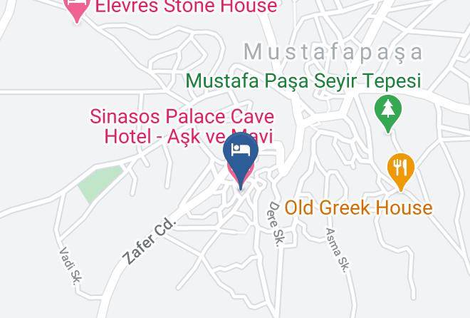 Urgup - Sinasos Palace Cave Hotel Ask Ve Mavi Maps