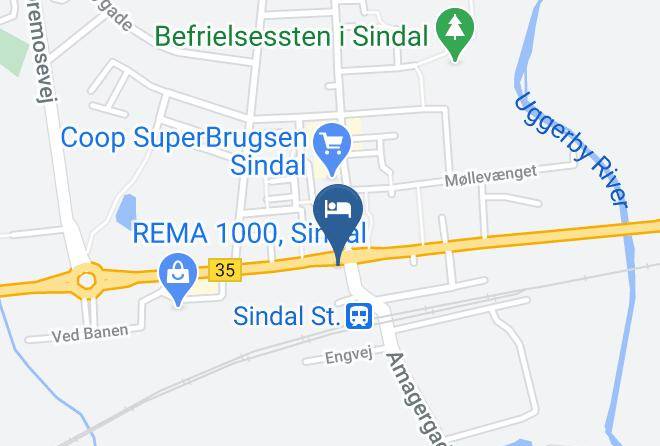 Sindal Kro & Hotel Map
