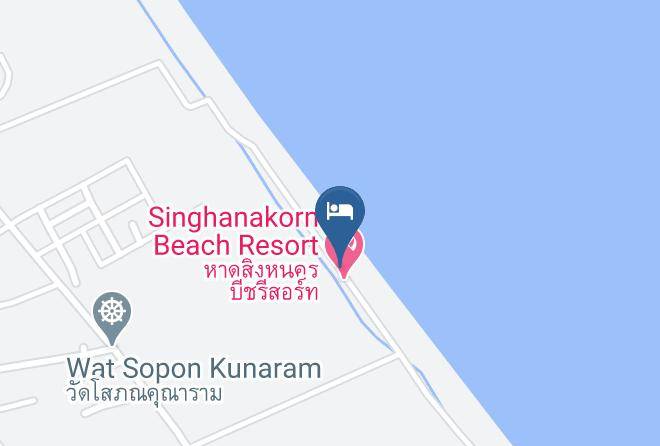 Amphoe Singhanakhon - Singhanakorn Beach Resort Maps