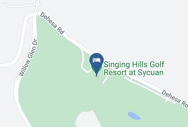 Singing Hills Golf Resort At Sycuan Map