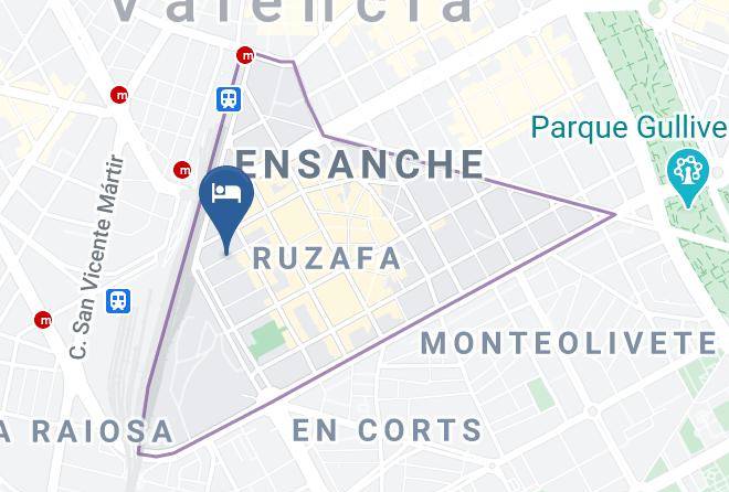 Valencia - Singularstays Parque Central Maps