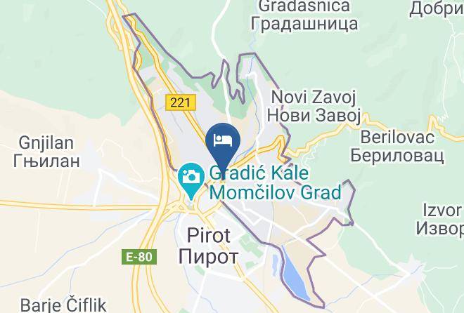 Pirot District - Sin Kom Hotel Garni Maps