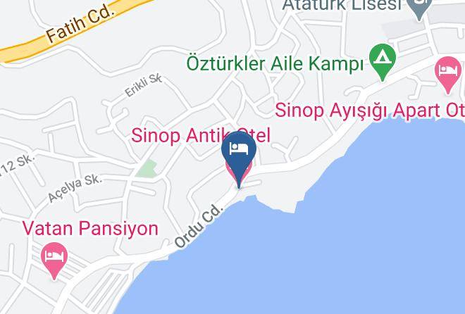 Sinop Gelincik - Sinop Antik Otel Maps