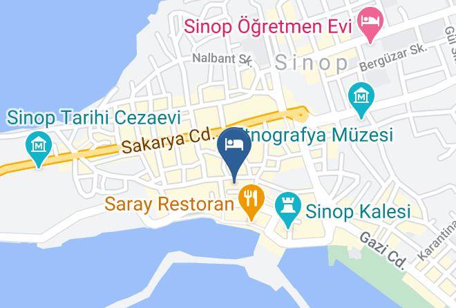 Sinop Meydan Kapi - Sinop Dolunay Otel Maps