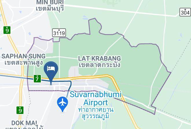 Lat Krabang District - Sinsuvarn Airport Suite Hotel Maps