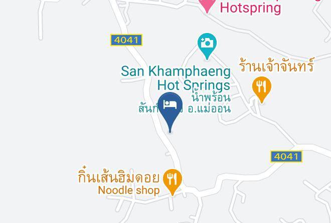 Amphoe Mae On - Sippa Hotspring Resort Maps