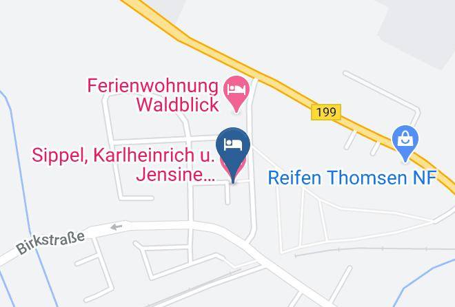 Nordfriesland - Sippel Karlheinrich U Jensine Ferienvermietung Haus Franziska Maps