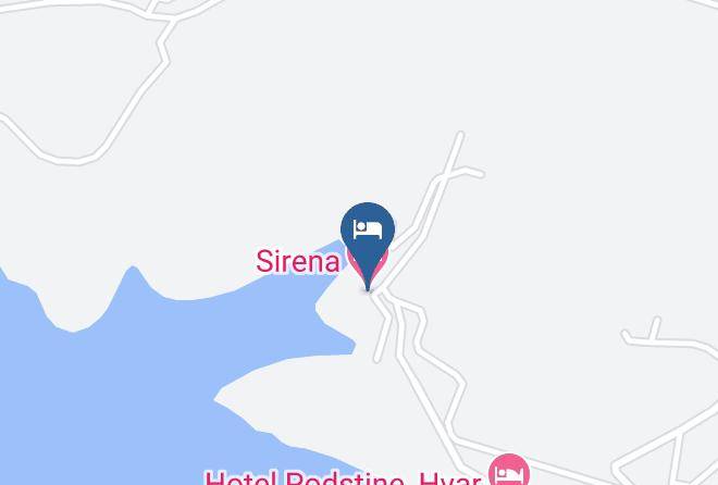 Hvar - Hvar Hotel Sirena Maps