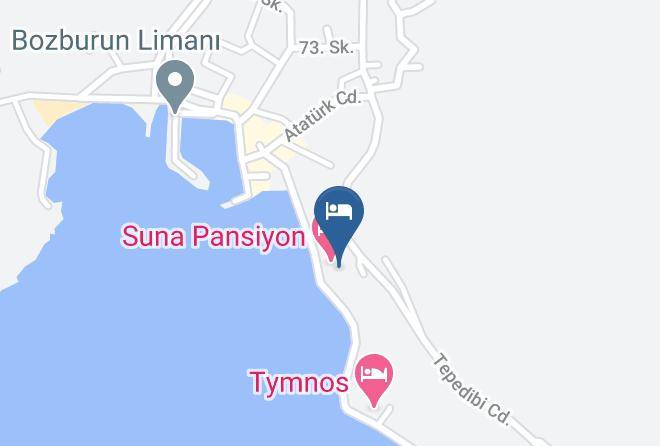 Marmaris - Sirin Haus Hotel Bozburun Maps