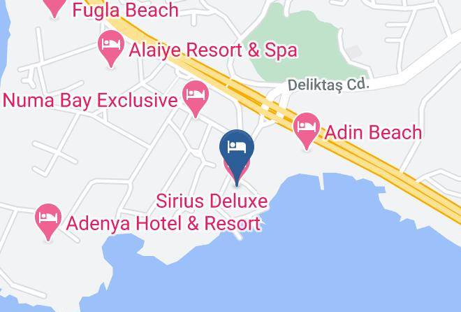 Sirius Deluxe Hotel Map