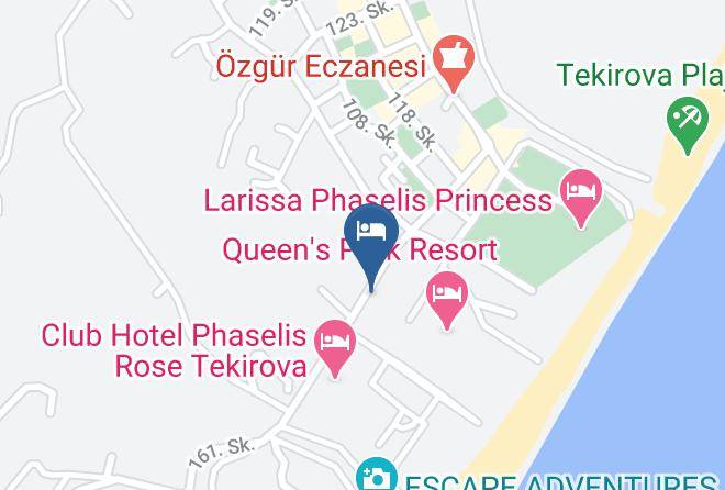 Sirius Hotel Map - Antalya - Kemer