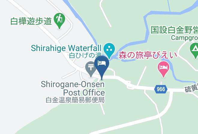 Biei Townkamikawa District - Sirogane Free Harbour Hotel Maps