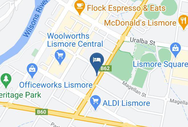 Lismore - Sisleys Motel Maps