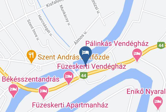 Bekesszentandras - Sissy Vendeghaz Maps