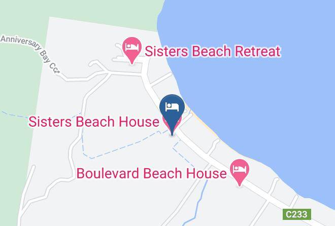 Sisters Beach House Map