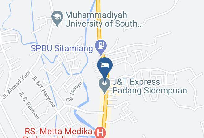 Kota Padang Sidempuan - Sitamiang Hotel Maps